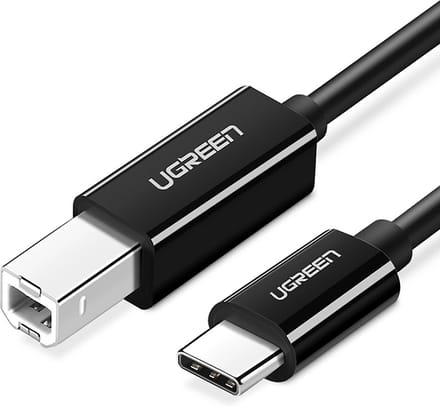 Ugreen - Printerkabel - Printer kabel USB - USB-C Naar USB-B - USB 2.0 - USB-C - 1 Meter - Zwart