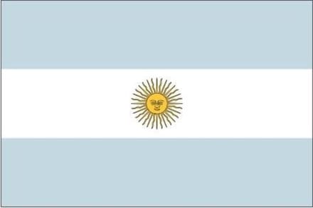 Decoratievlag Argentinië 90 x 150 cm