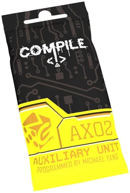 Asmodee kaartspel Compile Aux 2 uitbreiding nieuwe protocollen.