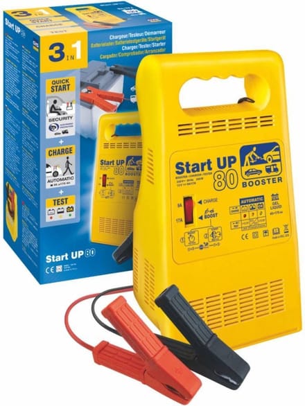 GYS START UP 80 Druppellader, Accutester, Snelstartsysteem 12 V 25 A