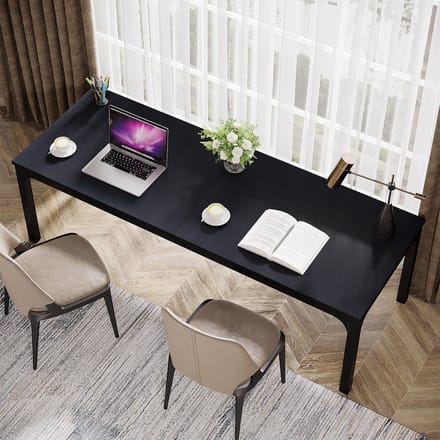 MAZAZU Bureau - Moderne Computertafel - Zwart - 200x70x75cm