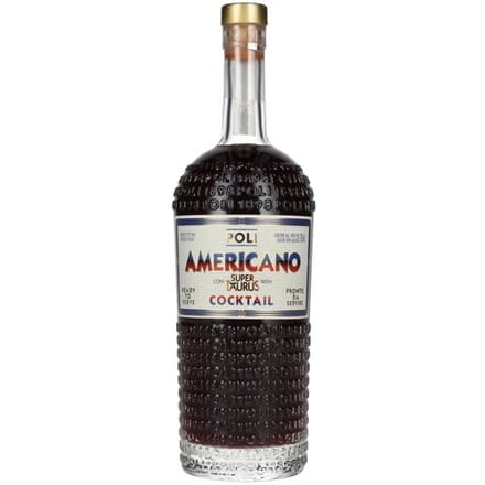 Poli Grappa &amp; Gedistilleerd Poli Americano Cocktail con Super Taurus 20% Vol. 0,7l