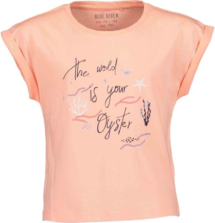 Blue Seven Meisjes T-shirt - Peach - Maat 152