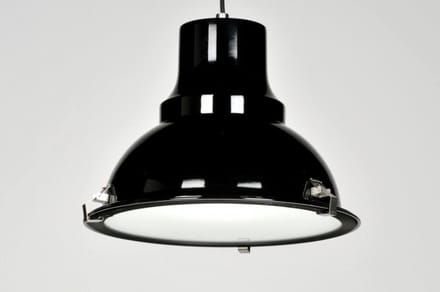 Lumidora Hanglamp 70364 - LUINO - E27 - Zwart - Metaal - ⌀ 39 cm
