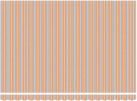 vidaXL - Handmatig - uitschuifbare - luifel - Oranje, - Grijs, - Blauw, - Wit