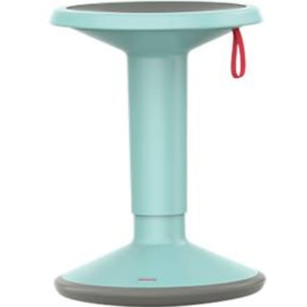 UPis1 in hoogte verstelbare kruk, Ø 330 x H 450 - 630 mm, pastelturquoise