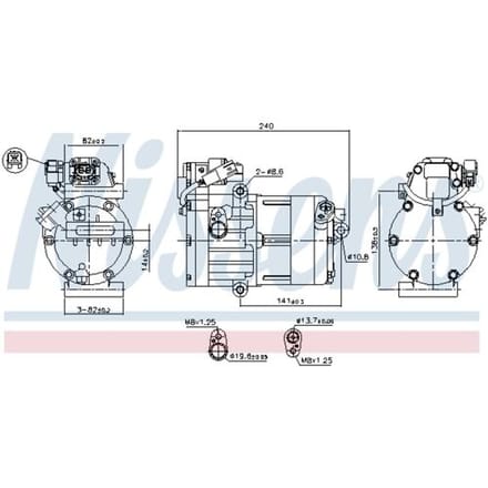 Airco-compressor NISSENS 891023
