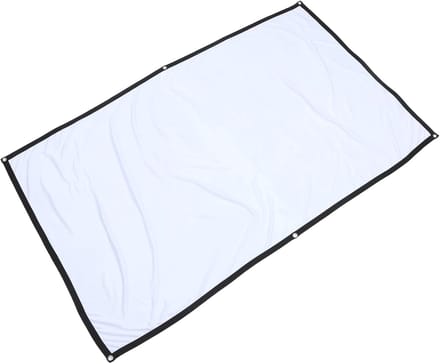 Projectiescherm Set - Vouwbaar Scherm - Thuisbioscoop Presentatie - Kreukvrij Polyester - 186 x 105 cm - Wit