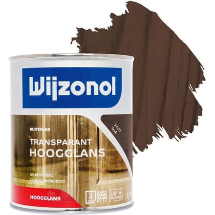 Wijzonol Transparant Hoogglanslak - 0,75l - 3120 - Teak