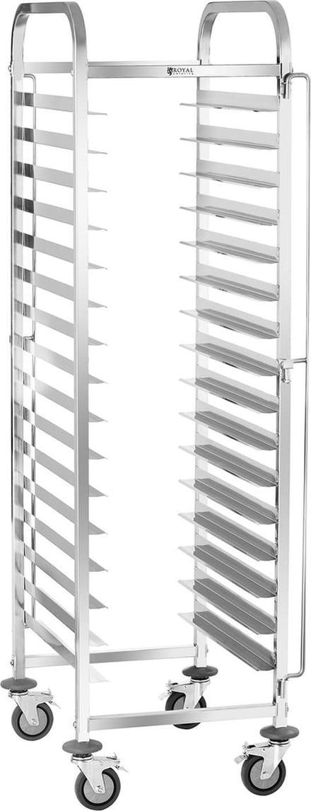 Royal Catering Dienbladenwagen - 16 inschuifbare dienbladen 10010869
