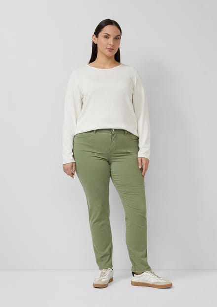 s.Oliver - female - Jeans / Regular Fit / Halfhoog / Slanke pijpen