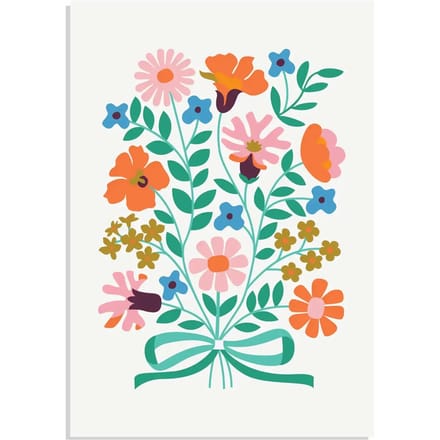 Verjaardagskaart boeket bloemen Rex London