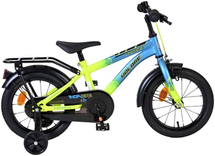 Volare Thombike Kinderfiets - Jongens - 14 inch - Blauw Geel