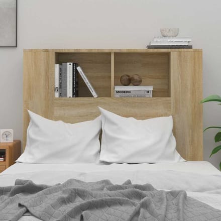 vidaXL - Hoofdbordkast - 100x18,5x102,5 - cm - sonoma - eikenkleurig
