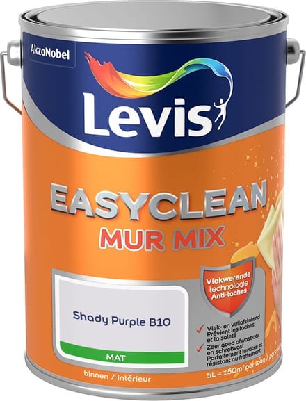 Levis - Easyclean Mur Mat Mix - Shady Purple B10 - Mengverf - 5 L