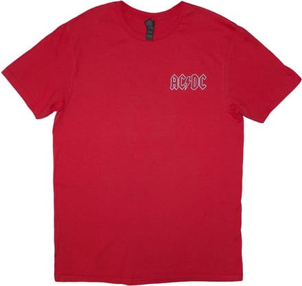 AC/DC - Mini Logo / Lock Up Your Daughters Heren T-shirt - M - Rood