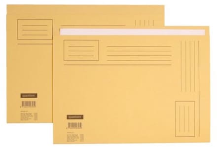 Faltmappe Quantore Folio unebene Seite 250gr beige