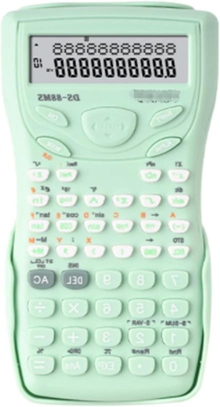 Rekenmachine Multifunctioneel - Basis Calculator - Dagelijkse Berekeningen - 12-cijferig Display - Bureaublad Model - Groen