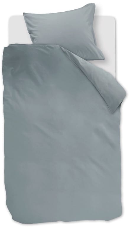 Linolux Dekbedovertrek Washed Cotton Blue 1 persoons