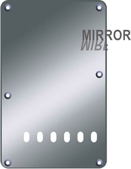 Boston BP-213-MC back plate, string spacing 11,2mm, 2 ply, standard Stallion, 86x138mm, mirror chrome