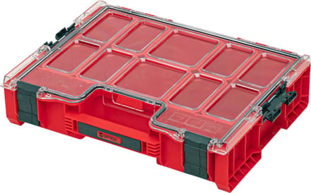 Qbrick PRO Serie - Gereedschapsorganizer - Czerwony (RED Ultra HD) - Polycarbonaat Deksel - Ultra-resistent