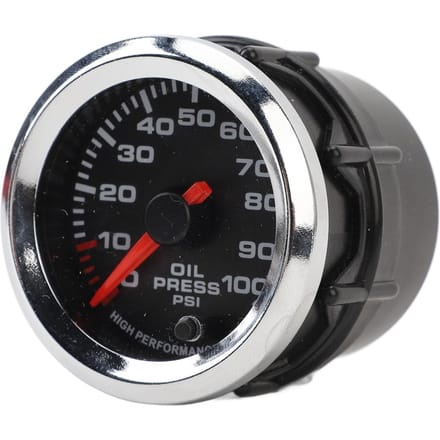 52mm Oliedrukmeter 12V 0‑100PSI Hoge Nauwkeurigheid Oliedrukmeter Met Stappenmotor voor Auto Camper Jacht