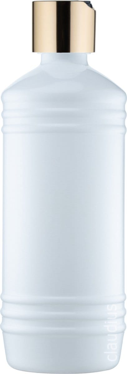 Lege Plastic Fles 500 ml PET - Wit - met gouden klepdop - set van 10 stuks - navulbaar - leeg