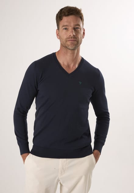 Felix Hardy Trui Met V-Hals - 100% Katoen Heren Navy - M