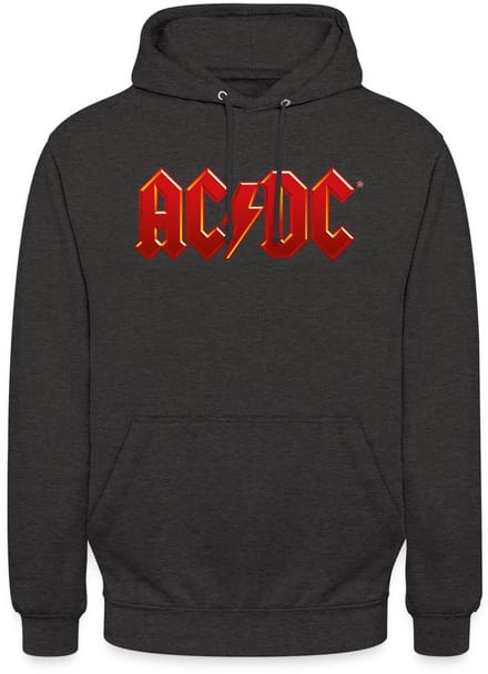 AC/DC Klassiek Logo Met Bliksemschicht Hoodie Unisex