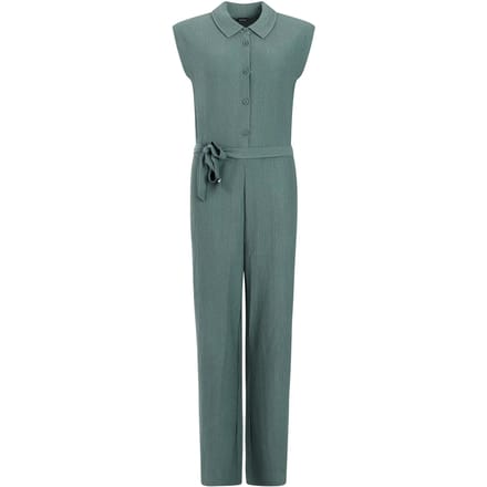 Protest PRTKenzy - Jumpsuit Dames - Normale pasvorm Knoopsluiting - Zwart