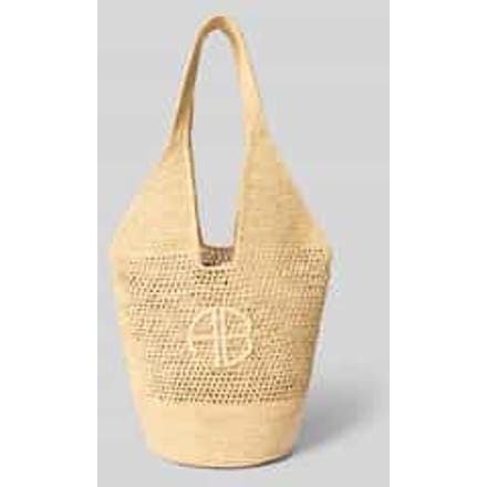 Strandtas met label patch