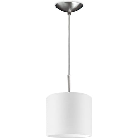 hanglamp tube deluxe bling Ø 20 cm - wit