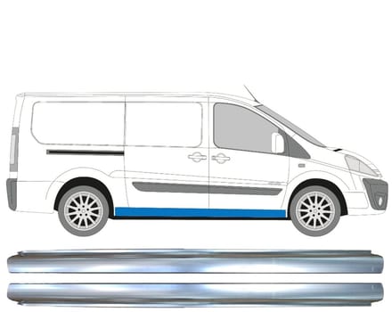 Reparatie dorpel voor Citroen Jumpy 2007-2016 / Links + Rechts / Set
