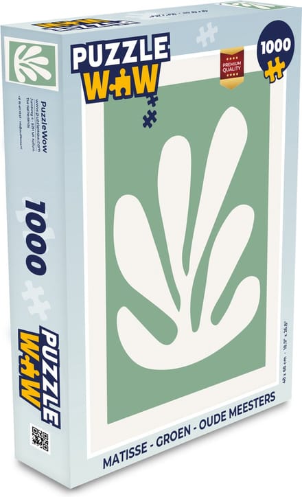 Puzzel Matisse - Groen - Oude meesters - Legpuzzel - Puzzel 1000 stukjes volwassenen