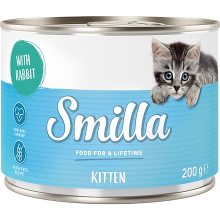 Smilla Kitten Kattenvoer 6 x 200 g - Konijn