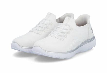 Rieker Dames Sneakers Low, Sneakers, M5066-80, Wit