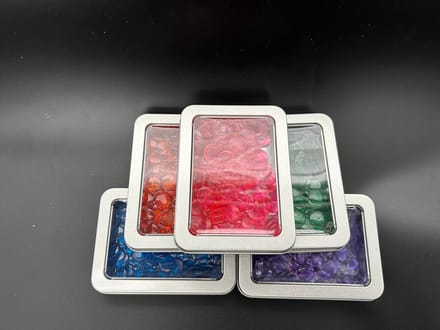 Voordeelset Rekenfiches in blikje, variabele kleuren (5 x 200 st.)