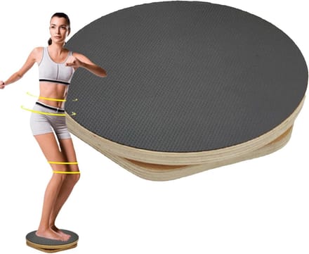Twist Board - Buikspier Trainer - Core Training - Stabiele Basis - 30 cm Diameter - Zwart