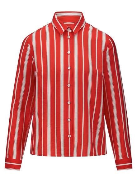 Blouse lange mouwen Van Peter Hahn rood