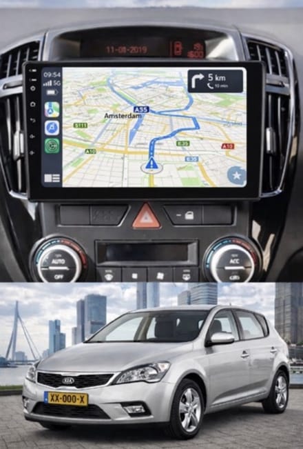 ADIVOX T1 9 inch geschikt voor Kia Pro/Cee d 2010-2012 Android 15 CarPlay/auto/Wifi/RDS/DSP/DAB+