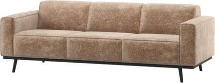 WOOOD Statement 3-Zits Bank 230 cm - Chenille - Velvet Taupe