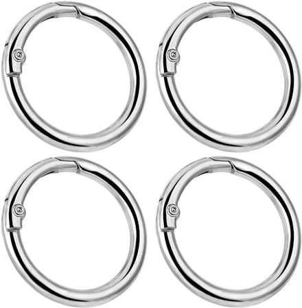 Dailygoods- Karabijnhaak Rond 25 mm - Sleutelhanger - Sleutelhanger