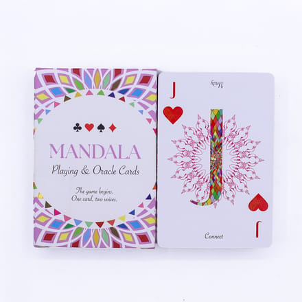 Mandala Speelkaarten & Orakelkaarten – Kaleidoscoop Symmetrie