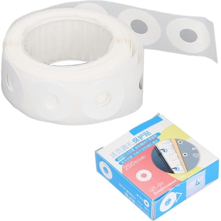 Autocollants de renforcement de perforation de trou Production de bricolage PVC imperméable à l'eau Renfort d'opération simple blanc