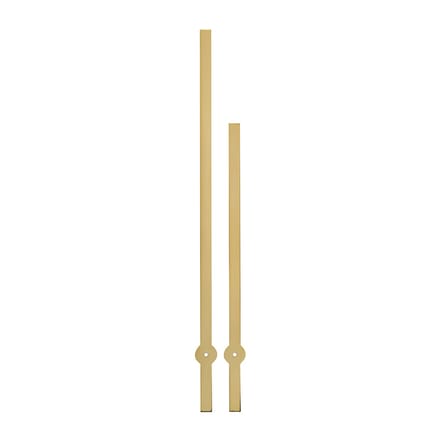 Paar wijzers met gele minutenwijzer - L: 140 mm