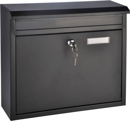 Haushalt 60238 - brievenbus - metaal - zwart