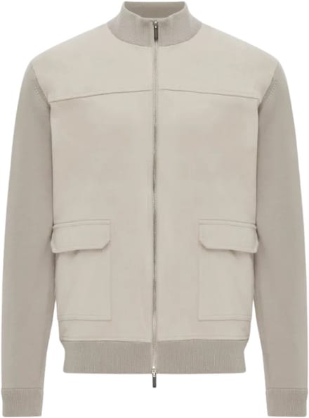 Gentiluomo - Jas Beige Gentiluomo Jacket Zip Ls Jackets Beige K4173-263