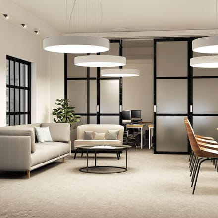 Arcchio LED hanglamp Noabelle, Ø 80 cm, wit, metaal