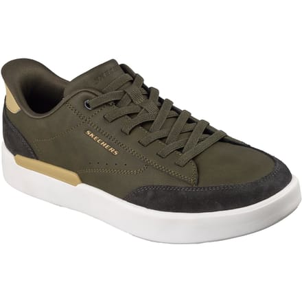 Skechers Verloma Radical Heren Olijfgroene Synthetische / Suède Sneakers
