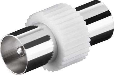 IEC (m) - IEC (m) coax koppelstuk